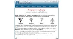 Desktop Screenshot of canadianxraysupplies.com